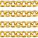 DQ Metal jasseron chain 3mm Gold